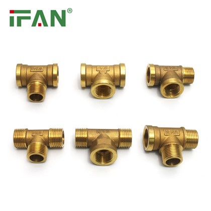 اتصالات برنجی PEX 1/2"{2}}" رنگ زرد